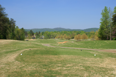 view of Paris Mountain from Pebble Creek golf course